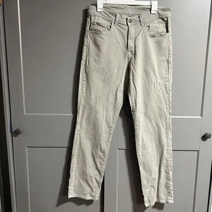 Straight Down Mens Five Pocket Straight Leg Relaxed Fit Pants Gray Size 32x32